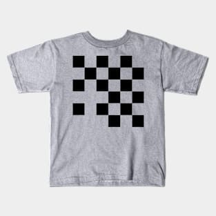 checkboard geometric design Kids T-Shirt